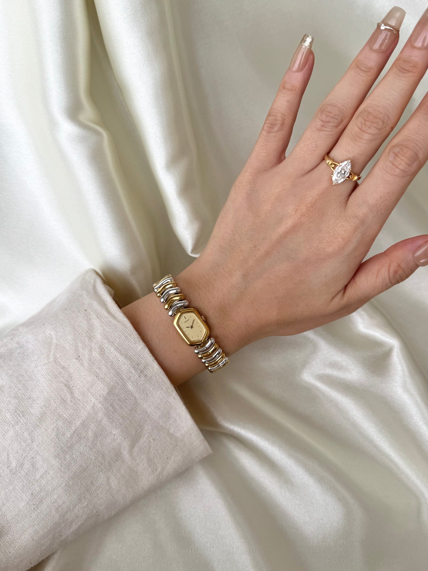 RARE SEIKO TWOTONE HEXAGONAL