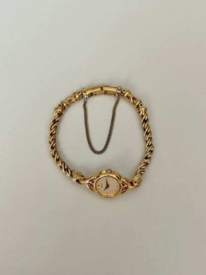 SEIKO Rubies with Braided Bracelet