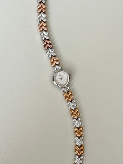 SEIKO PETITE Twotone Marquise Shape Case