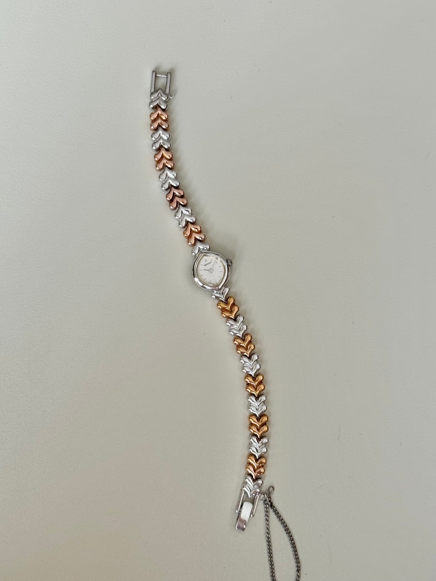 SEIKO PETITE Twotone Marquise Shape Case