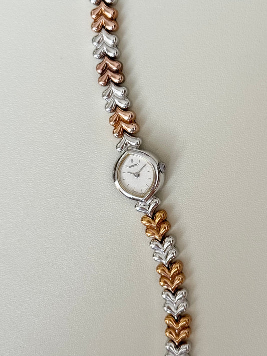 SEIKO PETITE Twotone Marquise Shape Case