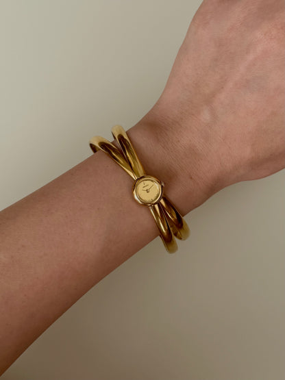 SEIKO DOUBLE BANGLE GOLD