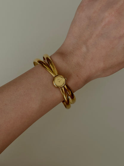SEIKO DOUBLE BANGLE GOLD